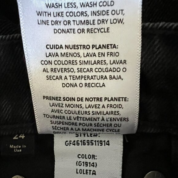 GRLFRND Amara Denim Maxi Pencil Skirt With Back Slit In Loleta Size 24 - Picture 16 of 16